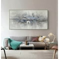 thumbnail image 4 of Large Milimalist Abstract Handmade Oil Painting Hand Painted On Canvas Textured Painting Wall Art Home Decor Living Room Decoration, 4 of 9