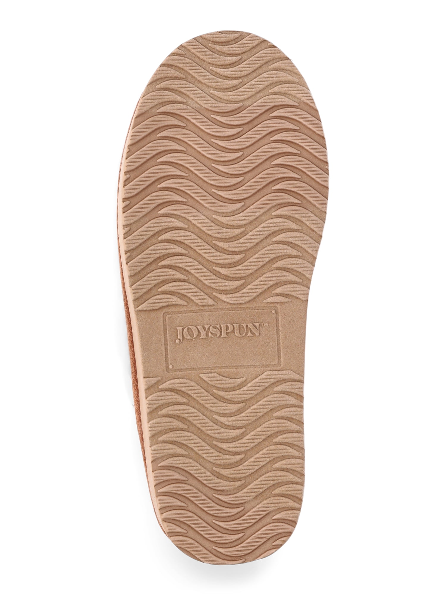 Joyspun Women’s Teddy Fleece Platform Clog Slippers