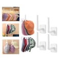 thumbnail image 5 of Hooks Wall Mounted Hat Rack 4PCS for Organizing Baseball Caps Hat Hooks No-Drill Closet Hat Holder with Display Functionality, 5 of 5