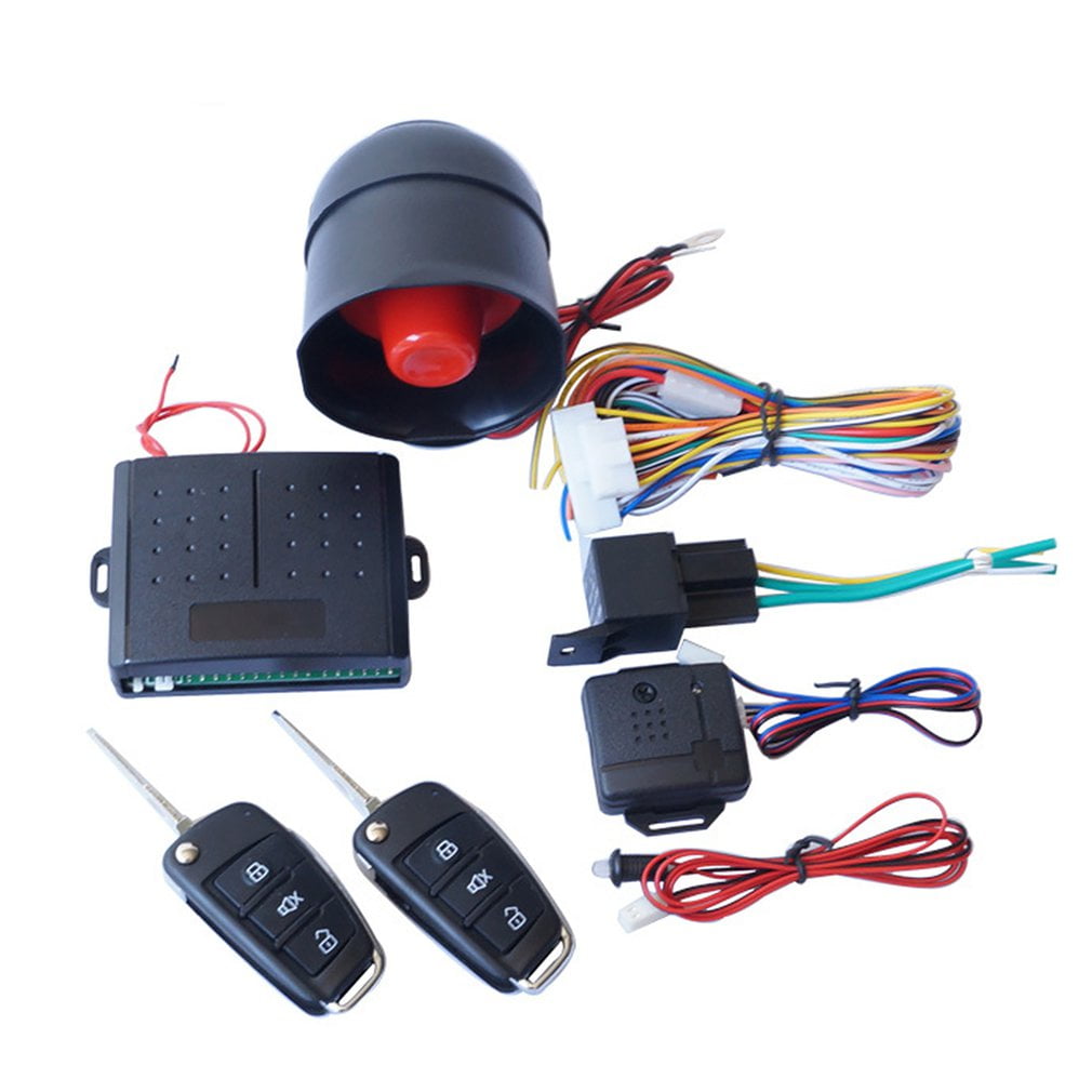 1x Car Alarm System One-Way Anti-Theft Device Security Alert with Remote Control 