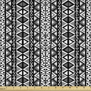 Boho Fabric by the Yard, Hand Drawn Bohemian Style Feathers Hippie Fashion  Retro Monochrome Print, Decorative Upholstery Fabric for Sofas and Home  Accents, 1 Yard, Charcoal Grey and White by Ambesonne 