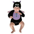 thumbnail image 3 of Felwors Infant Boys Girls Bat Soft Cartoon Romper Bodysuits Outfits With Wing Hat 3PCS, 3 of 9