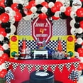 thumbnail image 3 of Joymemo Racing Car Party Kit, 15 Checkered Balloons, Red & Black, 3 of 5