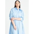 thumbnail image 3 of ELOQUII Women's Plus Size Collared Maxi Shirt Dress, 3 of 3
