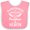 Pink and White, variant on Inktastic Handpicked for Earth by My Pawpaw in Heaven with Angel Wings Boys or Girls Baby Bib