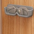 thumbnail image 2 of Eyeglasses Holder, Wall Mounted Sunglasses Storage Organizer, Clear Acrylic Glasses Holder Rack, Compact Wall Display Case for Eyewear Sunglasses and Reading Glasses, Grey, 2 of 4