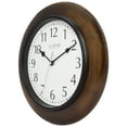 thumbnail image 2 of La Crosse Clock 10 In Brown Linwood Classic Analog Quartz Wood Wall Clock, 404-2625, 2 of 6