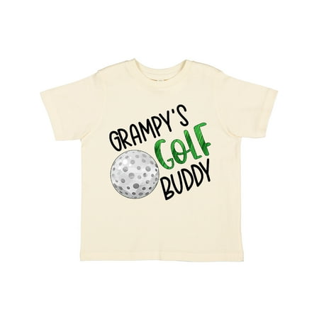 

Inktastic Grampy s Golf Buddy with Golf Ball Gift Toddler Boy or Toddler Girl T-Shirt