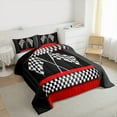thumbnail image 3 of Homewish Racing Car Full Size Comforter Sets,Extreme Sport Bedding Comforter Set,Red White Black Bedding Sets For Boys Kids,Luxury Bedroom Decor Reversible,3-Piece, 3 of 8