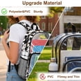 thumbnail image 5 of FKELYI 17 Inch Clear Backpack for Boys & Girls, Kids Backpack See Through Schoolbag Grunge Highland Cow Print Spacious Bookbag Travel Bags for Elementary Student, 5 of 7