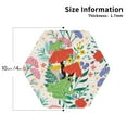 thumbnail image 3 of Bingfone Vintage Mushroom And Frogs Leather Drinks Coasters With Set Of 6,Suitable For Home Kitchen,Coffee Cup Coasters Home Gift, 3 of 9