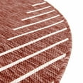 thumbnail image 6 of Unique Loom Outdoor Modern Collection Area Rug - Tambor (10' 8" Round Rust Red/Ivory), 6 of 6