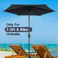 thumbnail image 4 of Abba Patio 7.5ft Lyon Outdoor Patio Umbrella Cover Replacement w/ 6 Sturdy Ribs, Dark Blue, 4 of 6