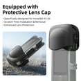 thumbnail image 4 of GAEKOL Camera Metal Frame Cage for Insta360 X4 Air, Aluminum Alloy Protective Case with Silicone Lens Cover, Frame with 2 Cold Shoe Mounts, Built-in 1/4" Screw Hole, 4 of 11