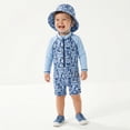thumbnail image 2 of Sperry UPF 50+ Rash Guard One Piece Swimsuit Bathing Suit with Bucket Sun Hat (Baby Boys), 2 Piece Set, Sizes 12M-24M, 2 of 8