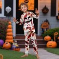 thumbnail image 2 of Horror Print Sleeve Holiday Loungewear Outfit, Family Halloween Pajamas Matching Sets, 2 of 7