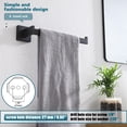 thumbnail image 3 of KOKOSIRI Black Towel Ring Hand Towel Racks Rods Bathroom Towel Rails Kitchen Hardware Stylish Stainless Steel Wall Mount B3003BK, 3 of 9