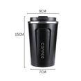 thumbnail image 3 of Amdohai 380mL Coffee Cup Leakproof Insulated Thermal Cup Car Portable Travel Coffee Mug Stainless Steel, 3 of 8