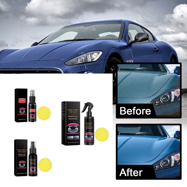 Oxidación en spray para reparación de cochesCapa cerámica - protección de vidrio súper hidrofóbica, brillo de alto brillo, aplicación fácil de pulverización, cuidado duradero del automóvil