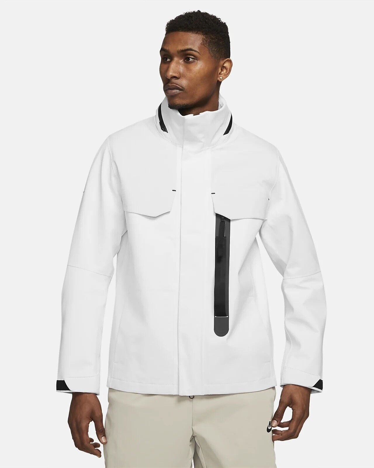 Nike Sportswear Tech Pack M65 Jacket Men's Water-repellent Long White ...