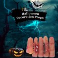 thumbnail image 3 of Juego de 10 Uds. De dedos falsos para Halloween, uñas de brujas espeluznantes para Cosplay, juguetes Tomshoo Tipo 3, 3 of 7