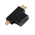 thumbnail image 1 of Mini Adaptador Del Varón De Triple Conector Del Adaptador Baoblaze  3en1 HDMI hembra a macho, 1 of 8