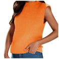 thumbnail image 1 of Chandail Sans Manches à Col Montant pour Femmes, Décontracté et Tendance pour l'Été, 1 of 5