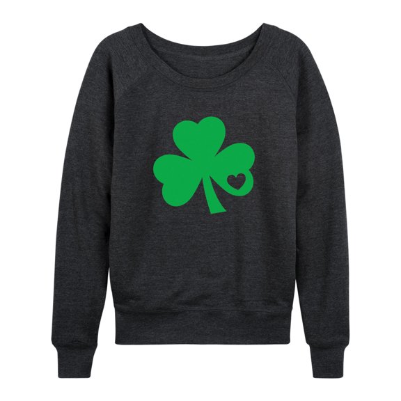 Instant Message - Shamrock Punch Out - Women's Lightweight French Terry Long Sleeve Shirt