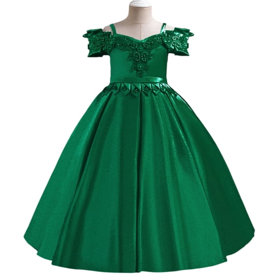 Elegant Princess Dress up Birthday Party Christmas Costume for Toddler Girls