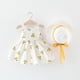 thumbnail image 2 of Gibobby Vestido sexy Vestidos de princesa sin mangas, sombrero, trajes para niñas pequeñas, conjuntos y conjuntos para niñas con para niños pequeños(Amarillo, 18-24 Meses), 2 of 4