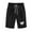 Black, variant on IROINID High Waisted Shorts Women,Womens Shorts Cotton And Linen Fashionable Printing Elastic Waist 5-inch Pants Drawstring 5-inch Shorts Green M