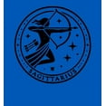 thumbnail image 2 of Sagittarius Zodiac Sign Adult Blue Long Sleeve Hoodie-Medium, 2 of 6