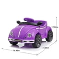 thumbnail image 2 of Arnahaishe 12V Kids Ride On Car Toy with Parental Remote Control, USB and Bluetooth, Gift for Kids Aged 2-4, Purple, 2 of 10