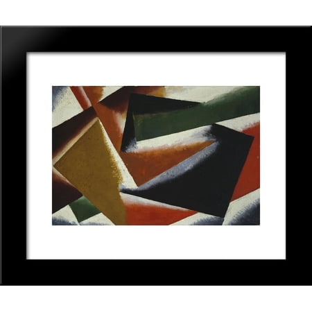 Painterly Architectonic 20x24 Framed Art Print by Popova, Lyubov