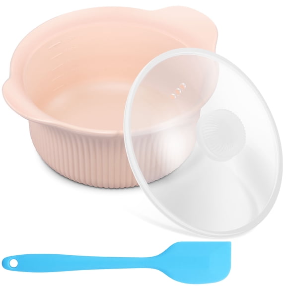 42oz Microwave Silicone Steamer Pot with Handle and Lid Non Stick Food Grade for Vegetables/Baby Food Dishwasher Safe Easy Clean