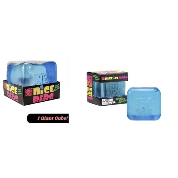 NEEDOH Nice berg and mini cube set - 2 piece massage stress relief ball - Random colors
