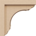 thumbnail image 3 of 5"W x 10"D x 10"H Classic Warren Rough Cedar Woodgrain TimberThane Corbel, Primed Tan, 3 of 6