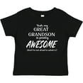 thumbnail image 3 of Inktastic Yeah My Great Grandson is Pretty Awesome Boys or Girls Baby T-Shirt, 3 of 5