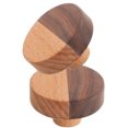 thumbnail image 1 of BEADCEST 2pcs Rustic Wood Cabinet Knobs Decorative Door Pulls for Home Use Multi Color 1.5in Diameter, 1 of 4