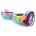 thumbnail image 1 of HOVERSTAR Bluetooth Hoverboard, LBW12A Color cromado o monopatín eléctrico de piel impresa con ruedas intermitentes LED, 1 of 5