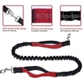 thumbnail image 2 of Huggeg Laisse pour Chien Mains Libres pour Course Marche Entraînement Randonnée, Poignée Double Réfléchissante, Pochette Distributrice de Sacs de Caca, Ceinture Ajustable, Absorbant les Chocs, Idéal pour Moyen à Grand AZ824-1154, 2 of 7