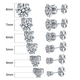 thumbnail image 1 of Pendientes de acero inoxidable con circonitas de seis garras para hombres y mujeres, pendientes pequeños con hebilla de mariposa sencilla, pendientes con clavos en forma de hueso en la oreja, 1 of 5