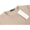 thumbnail image 6 of COOFANDY Men's Crew Neck Sweater Slim Fit Lightweight Sweatshirts Knitted Pullover for Casual Or Dressy Wear, Camel, Large, 6 of 9