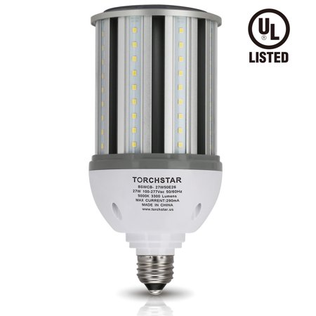 - TORCHSTAR 27W LED Corn Light Bulb, E26 Base for Factory, Warehouse