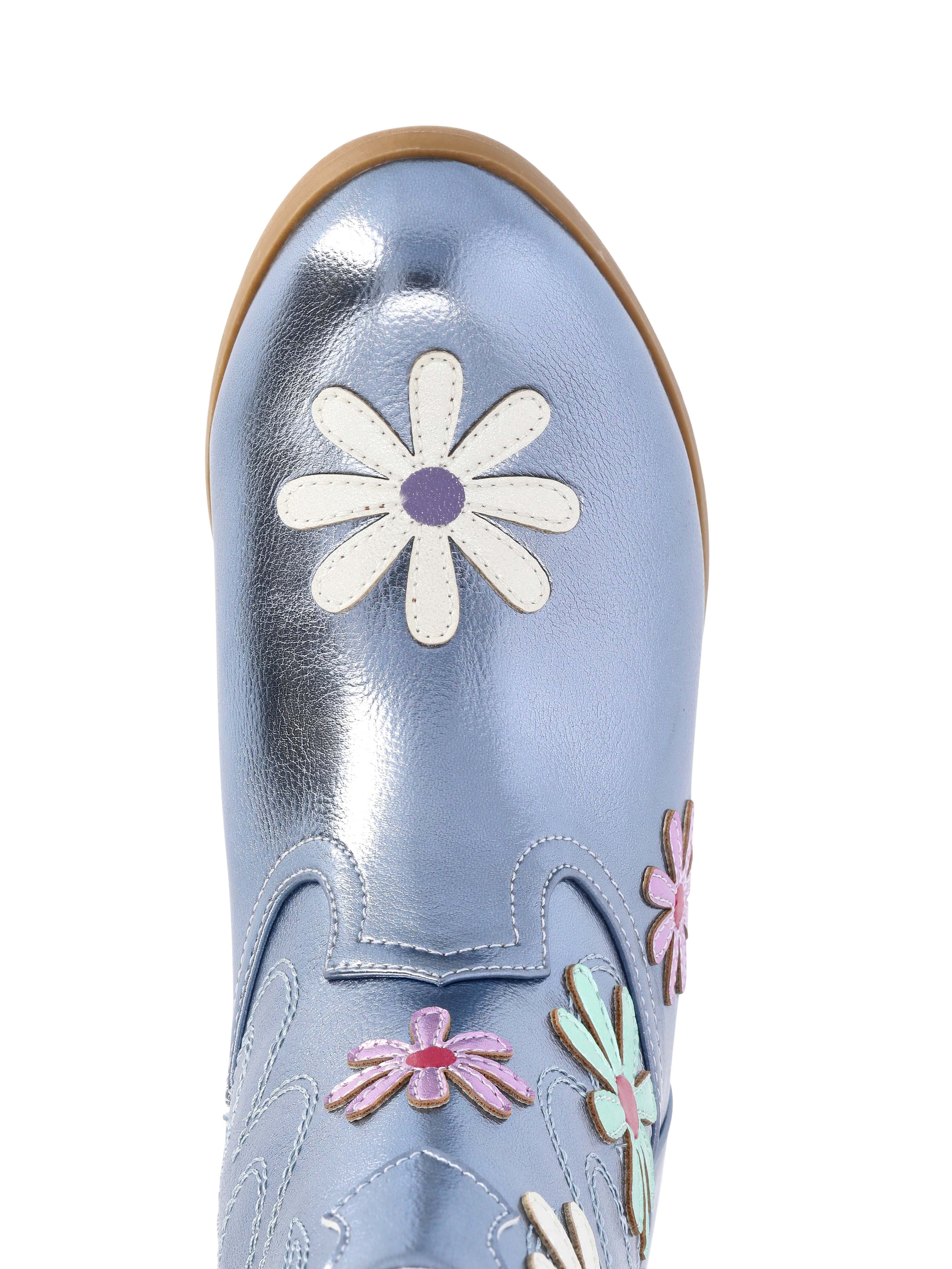 Wonder Nation Girls and Toddler Western Daisy Boots