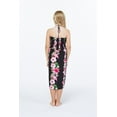 thumbnail image 2 of Girl Hawaiian Halter Dress in Pink Black Hibiscus Vine Size 10, 2 of 5