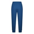thumbnail image 5 of Fashion YLSDY Mens Jogging Pants Baggy Casual Solid Color Sweatpants Stretch Elastic Waist Drawstring Sport Pants with Pockets Blue 20-22, 5 of 5