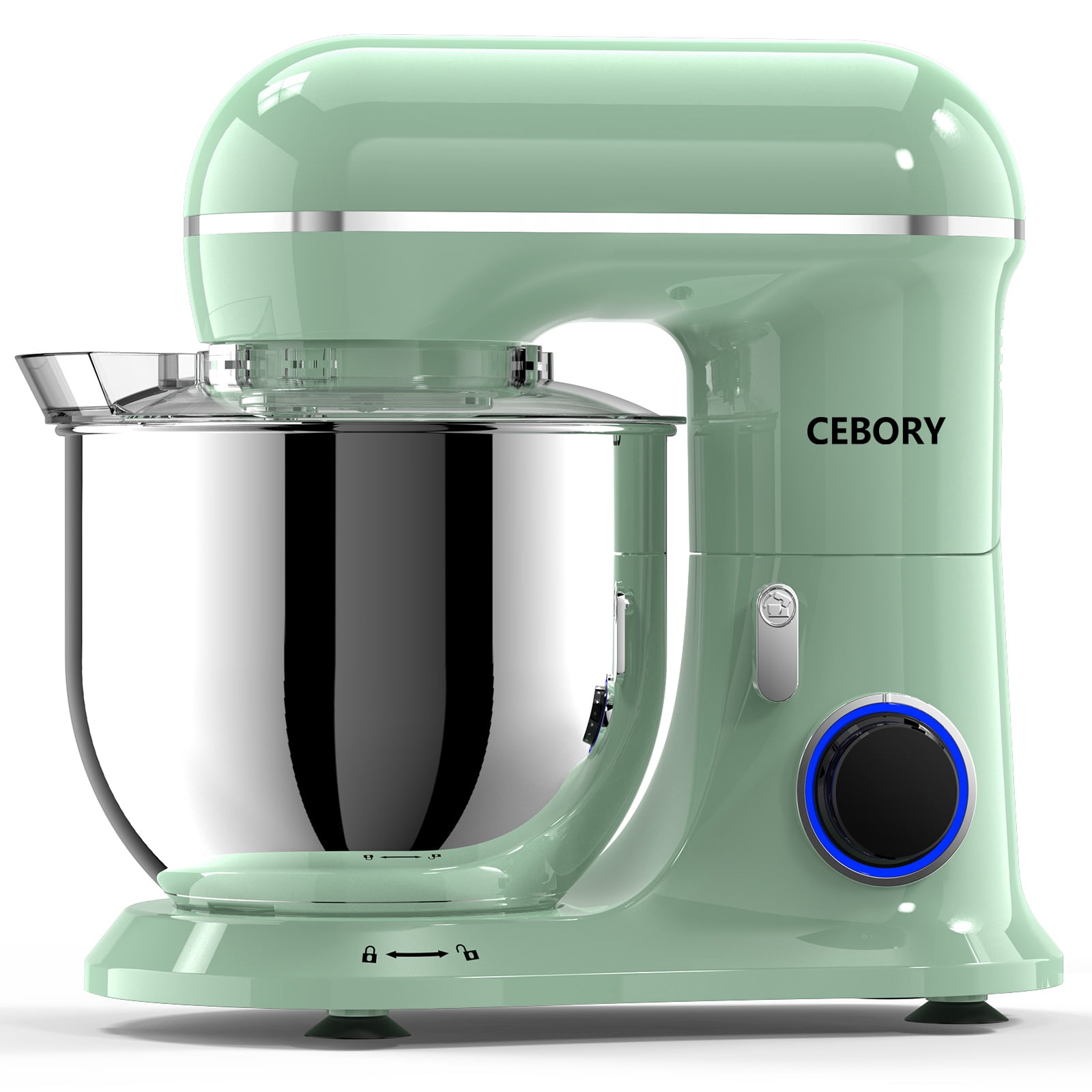 CEBORY 3-IN-1 Stand Mixer, 6.5 QT Tilt-Head 10-Speed Food Mixer, Kitchen Electric Mixer with Dough Hook, Beater, Whisk, Bowl for Most Home Cooks