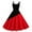 Red, variant on Plus Size Dresses for Women Summer Casual Crew Neck Back Zip Floral Print Dress A Line Casual Womens Dress Hot Pink L