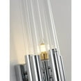 thumbnail image 2 of Bethel International Wall Sconce Chrome Metal & Glass, 2 of 3
